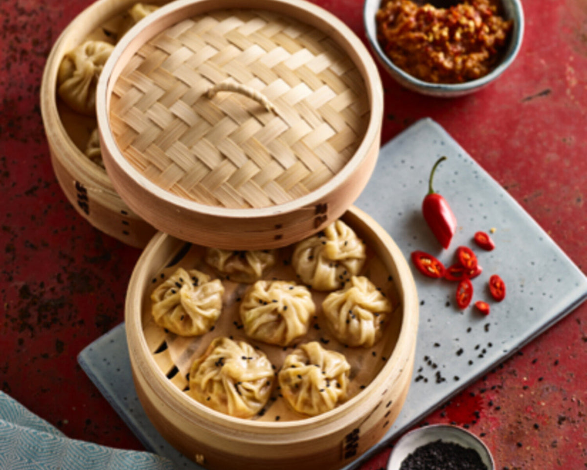 Prue Leith's Vegetable Momos (Tibetan Dumplings) with Momo Chutney