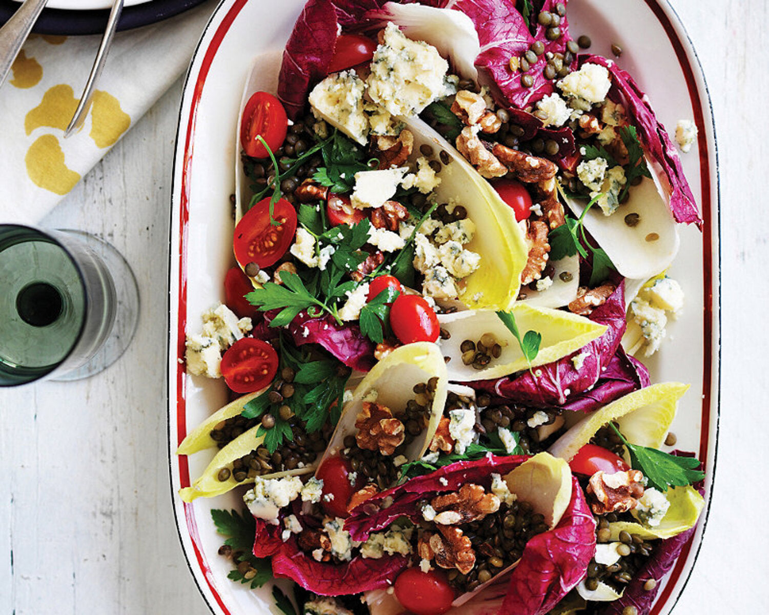 Puy Lentil, Gorgonzola & Chicory Salad