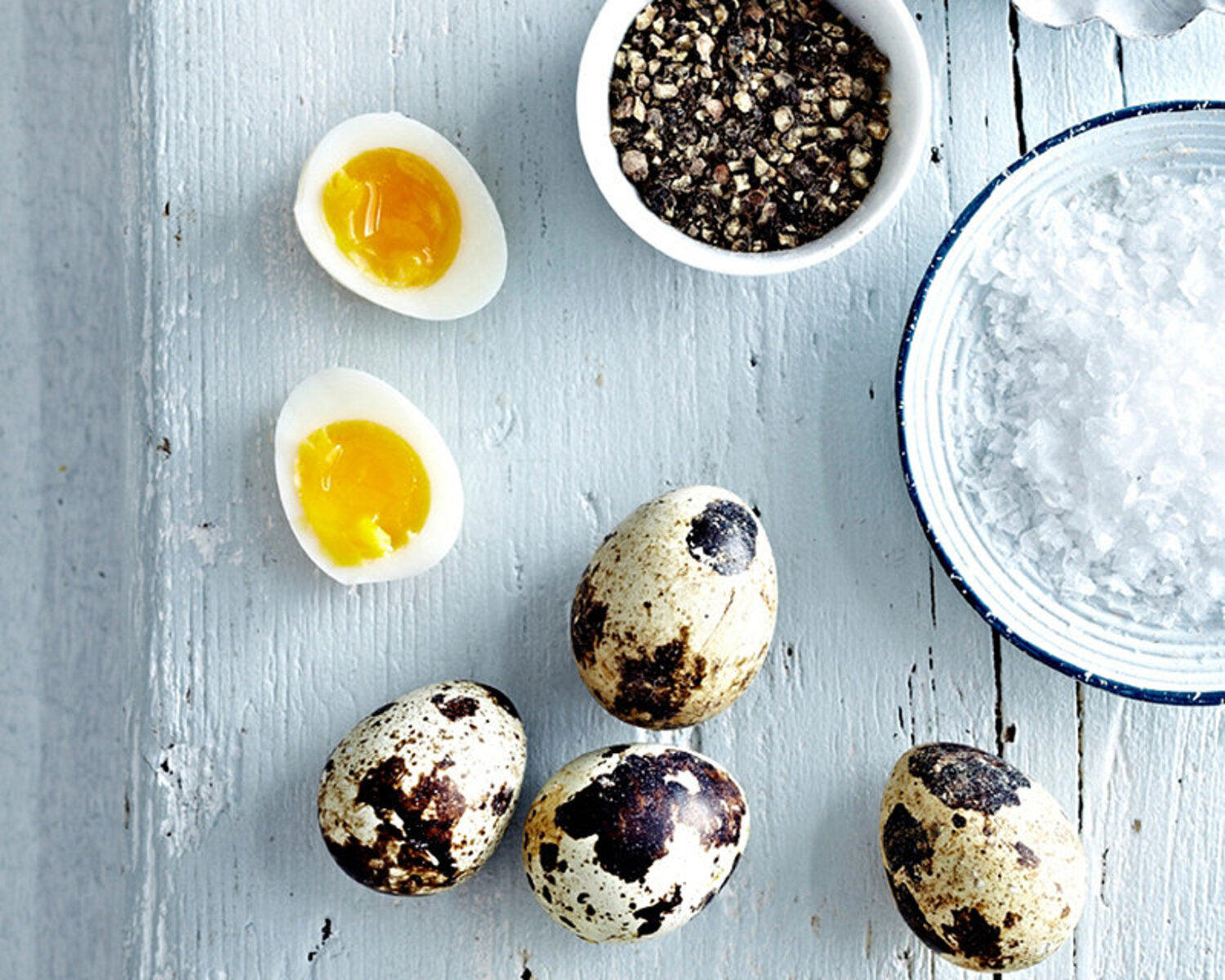 Quails Eggs with Dips