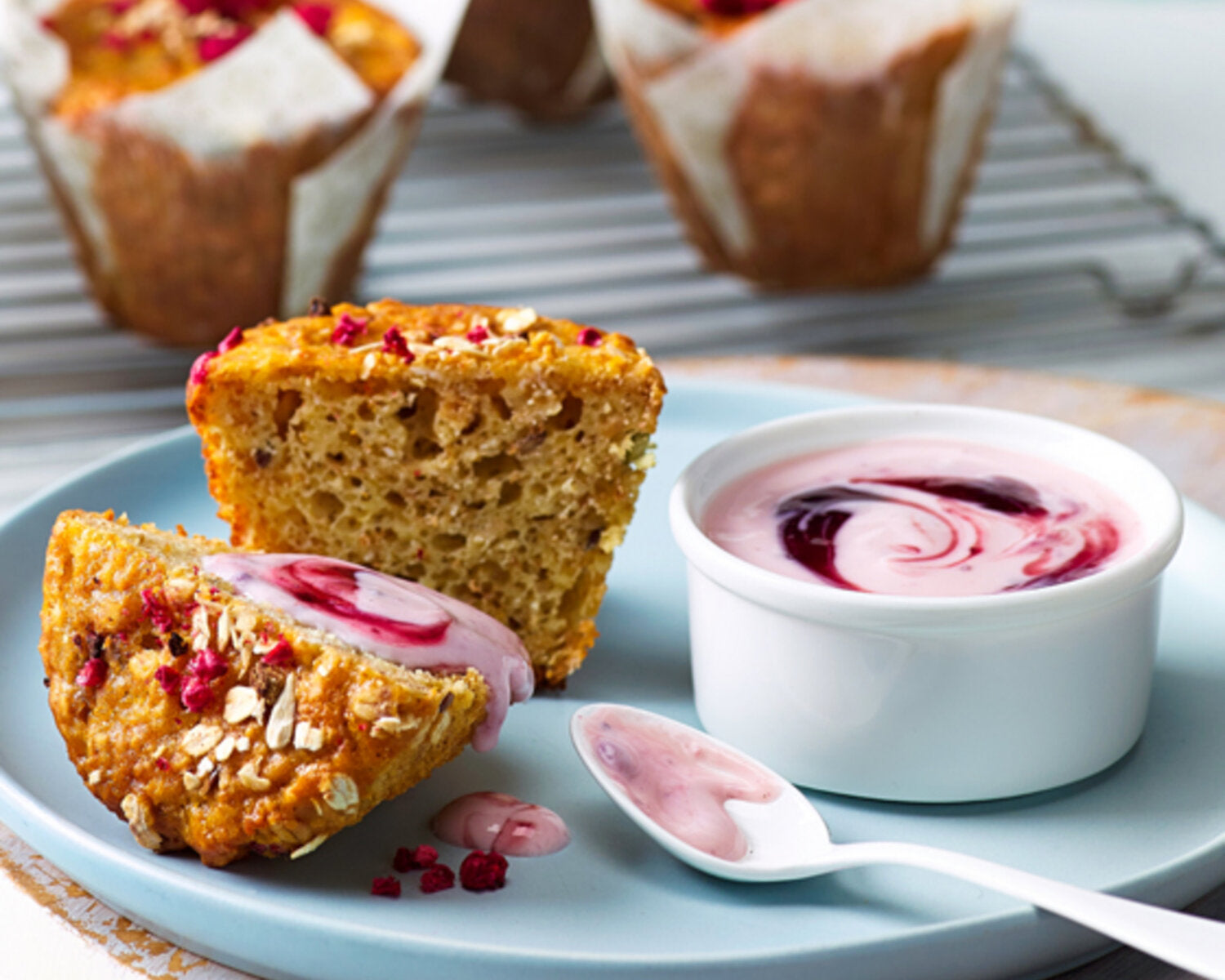 EasiYo Raspberry Muffins