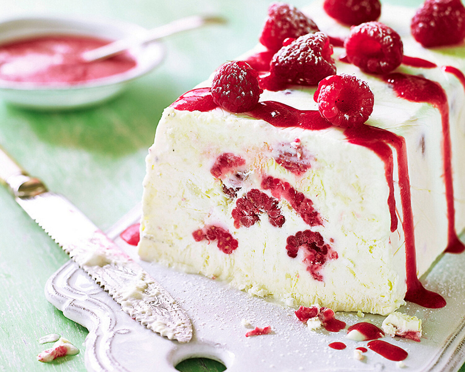 Raspberry & White Chocolate Terrine