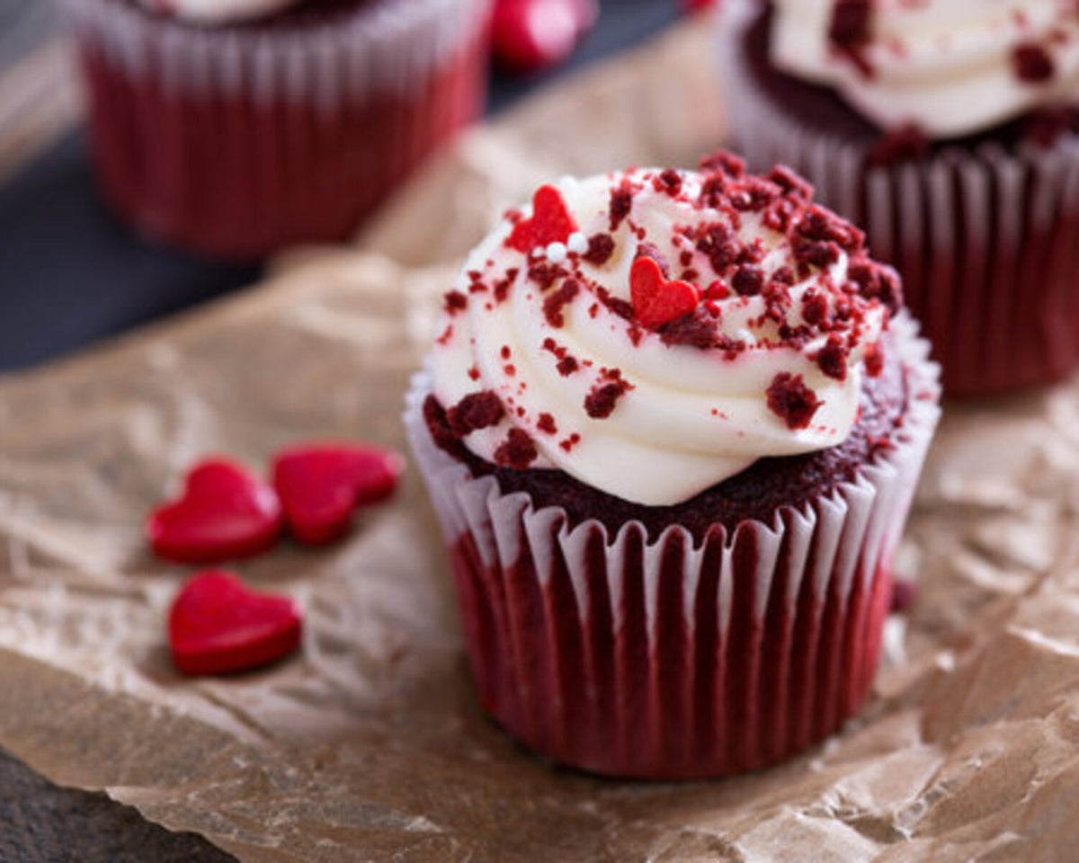 Red Velvet Valentines Cupcakes