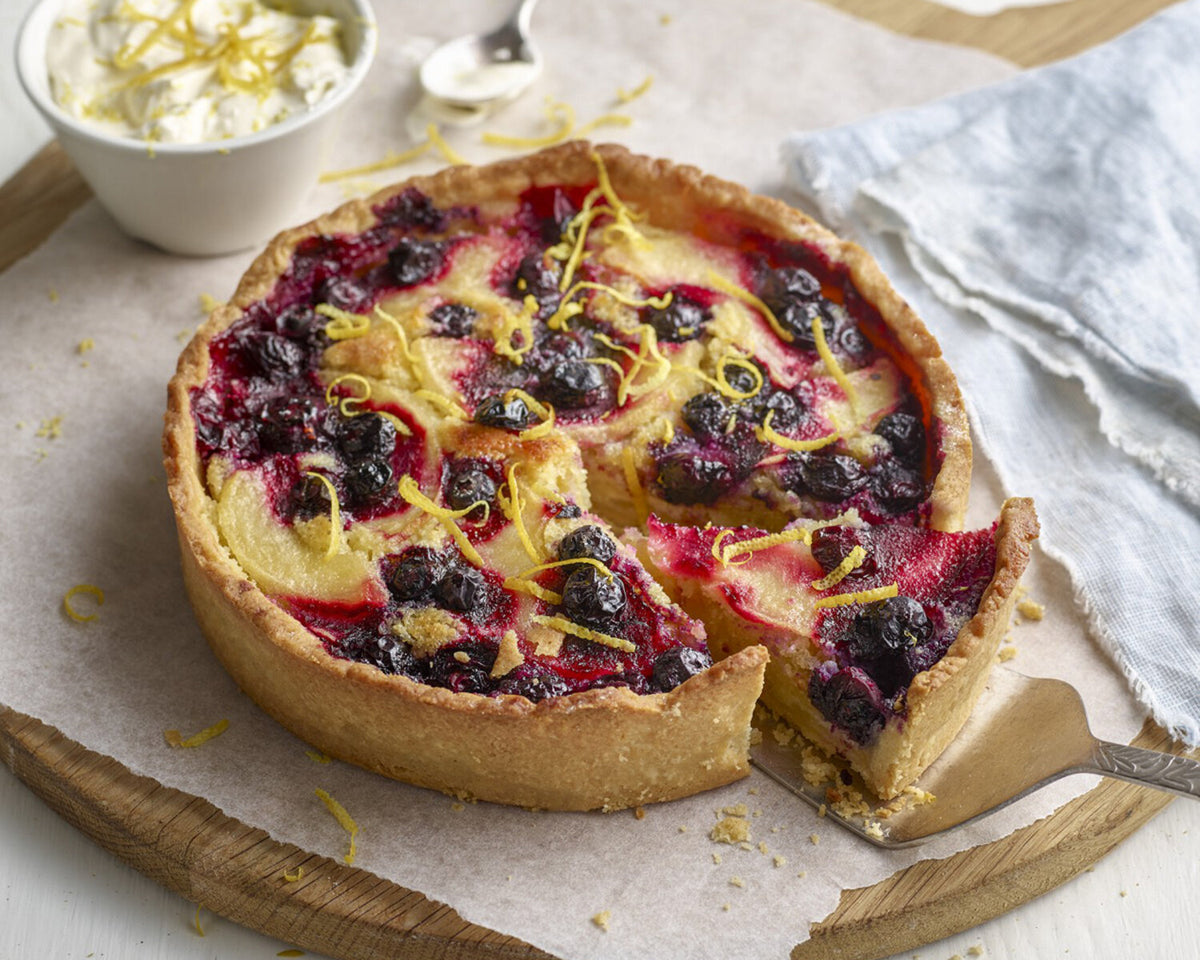 Apple & Blueberry Frangipane Tart for the Remoska
