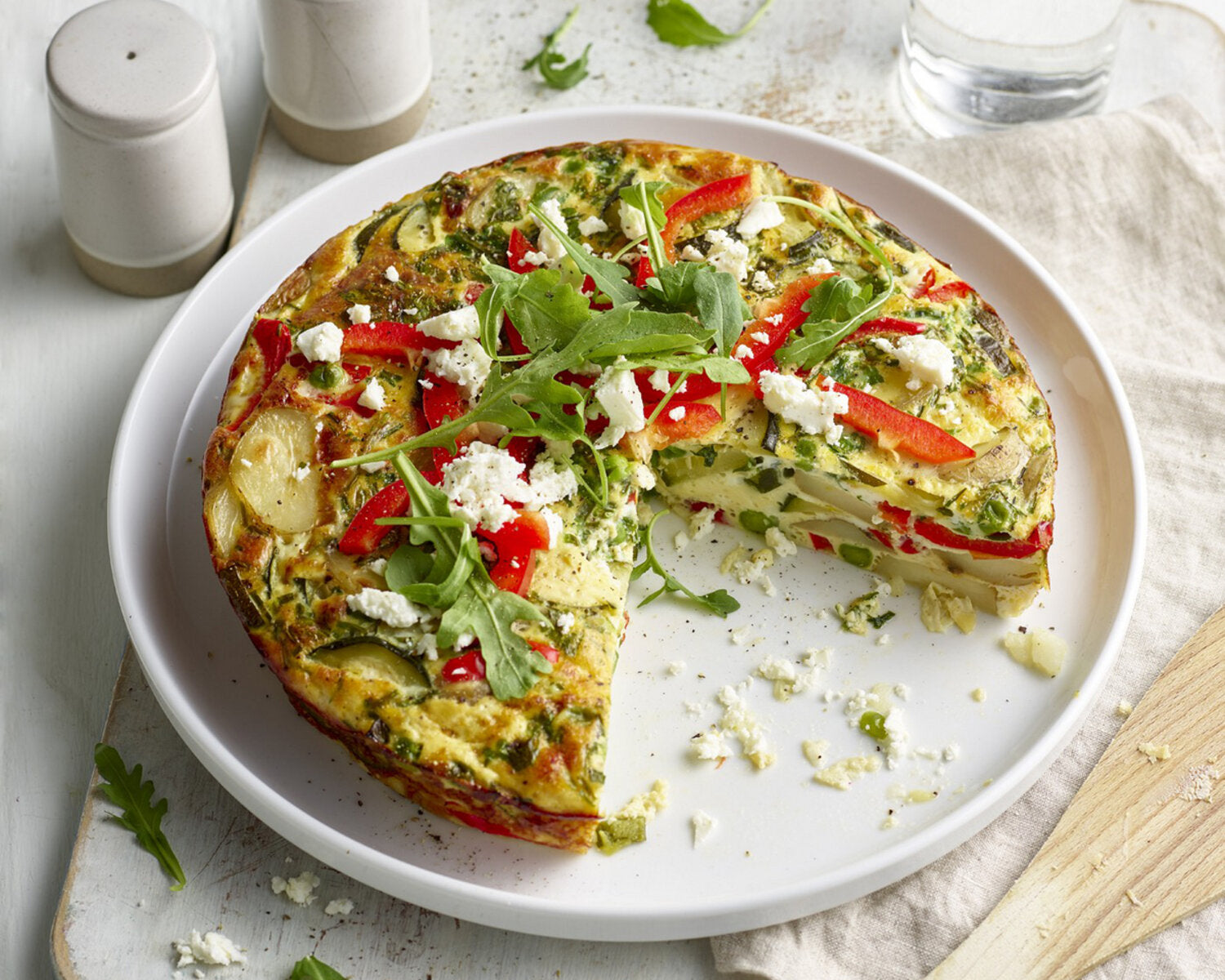 New Potato, Courgette & Pea Frittata for the Remoska