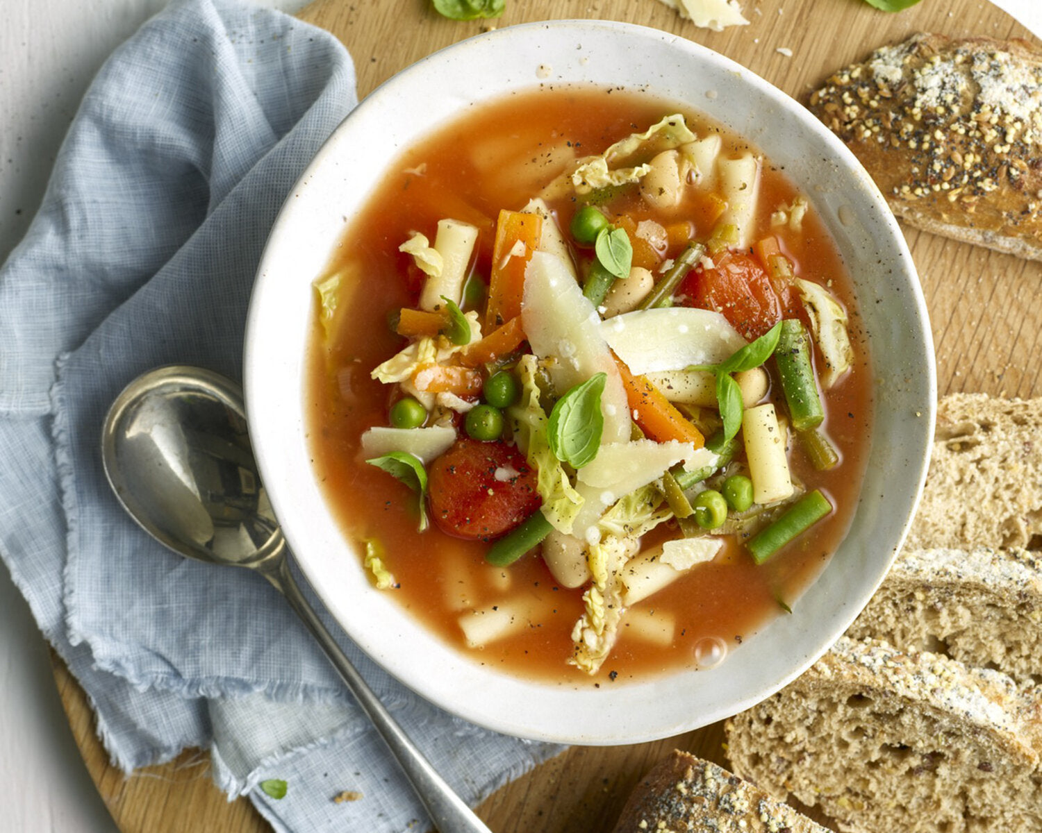 Spring Vegetable Minestrone for the Remoska