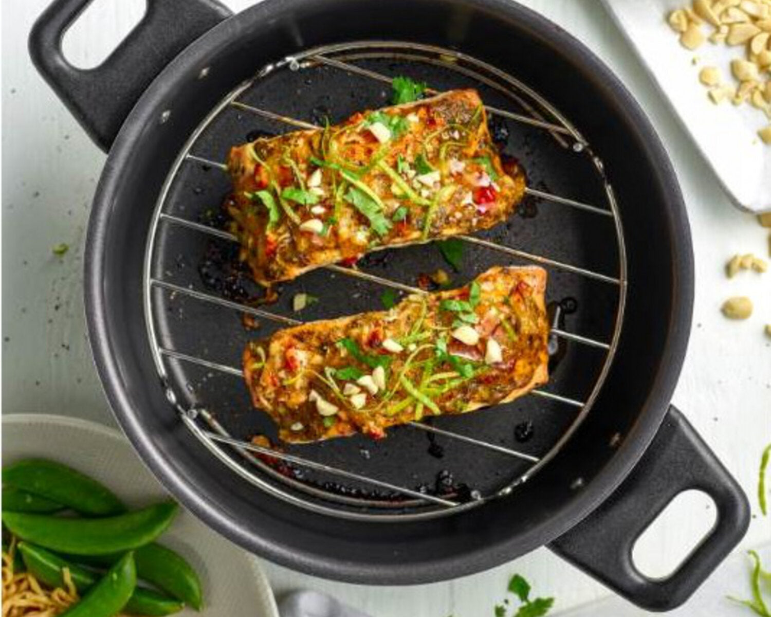 Thai Salmon with Peanut, Lime and Chilli Crust for the Remoska