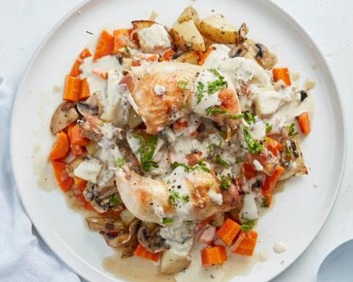 Roast Chicken with Potatoes & Vegetables for the Remoska
