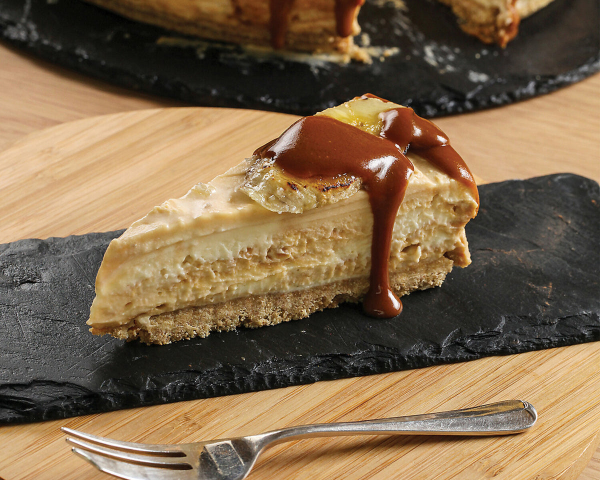 Salted Caramel & Banana Cheesecake