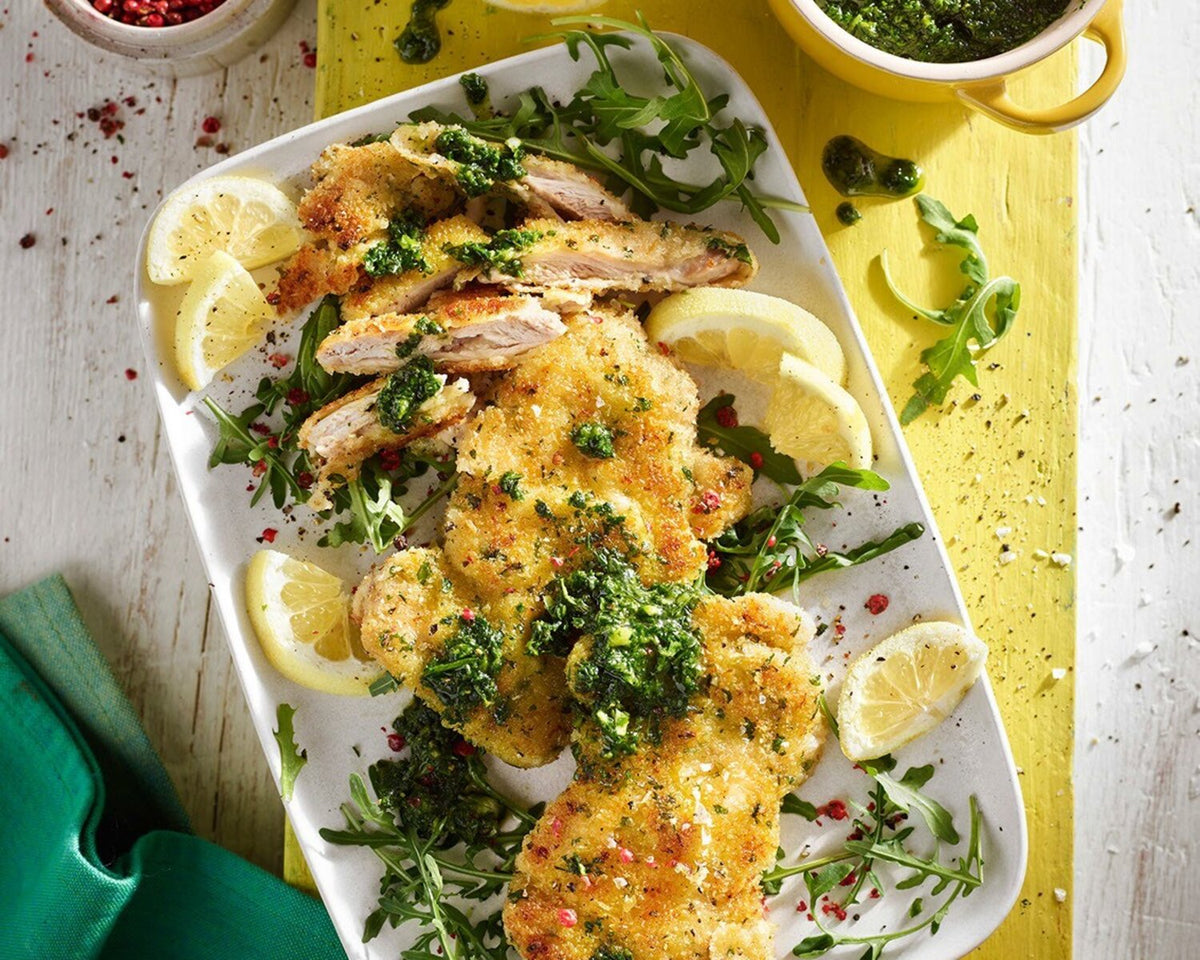 Prue Leith's Chicken Schnitzel with Gremolata