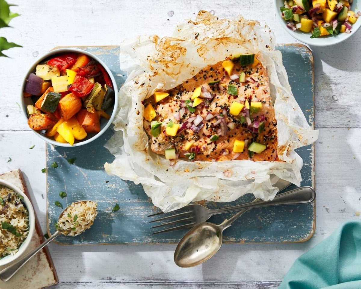 Sue Ashworth’s Sesame and Coriander Roast side of Salmon