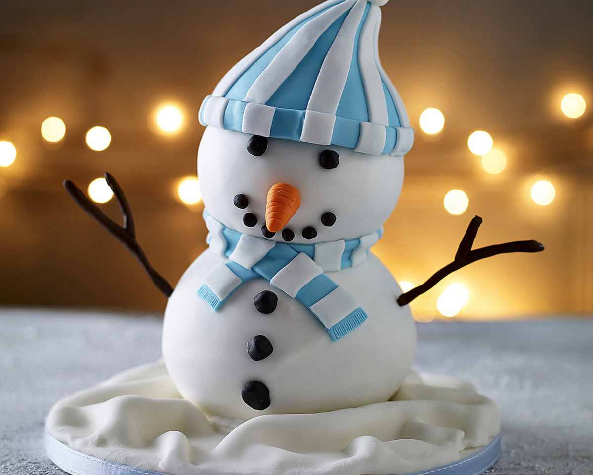 Snowman Hemisphere Cake