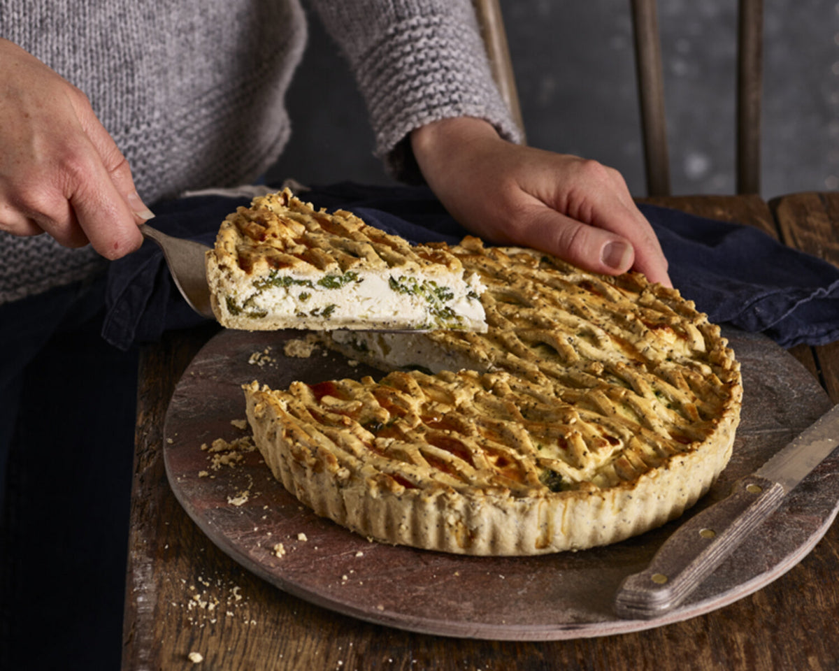 Spanakopita Lattice Pie