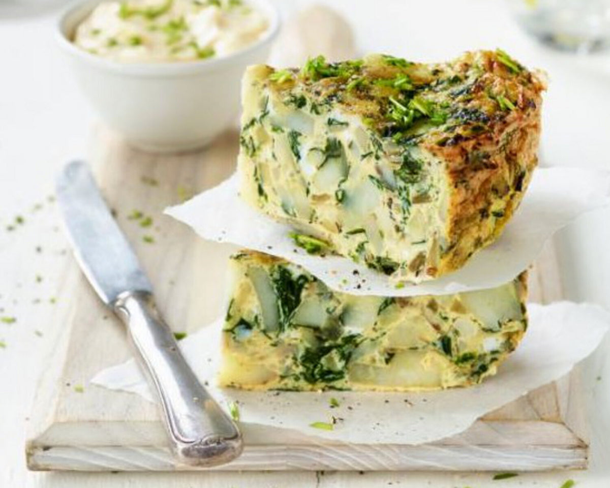 Spanish Tortilla with Spinach for the Remoska