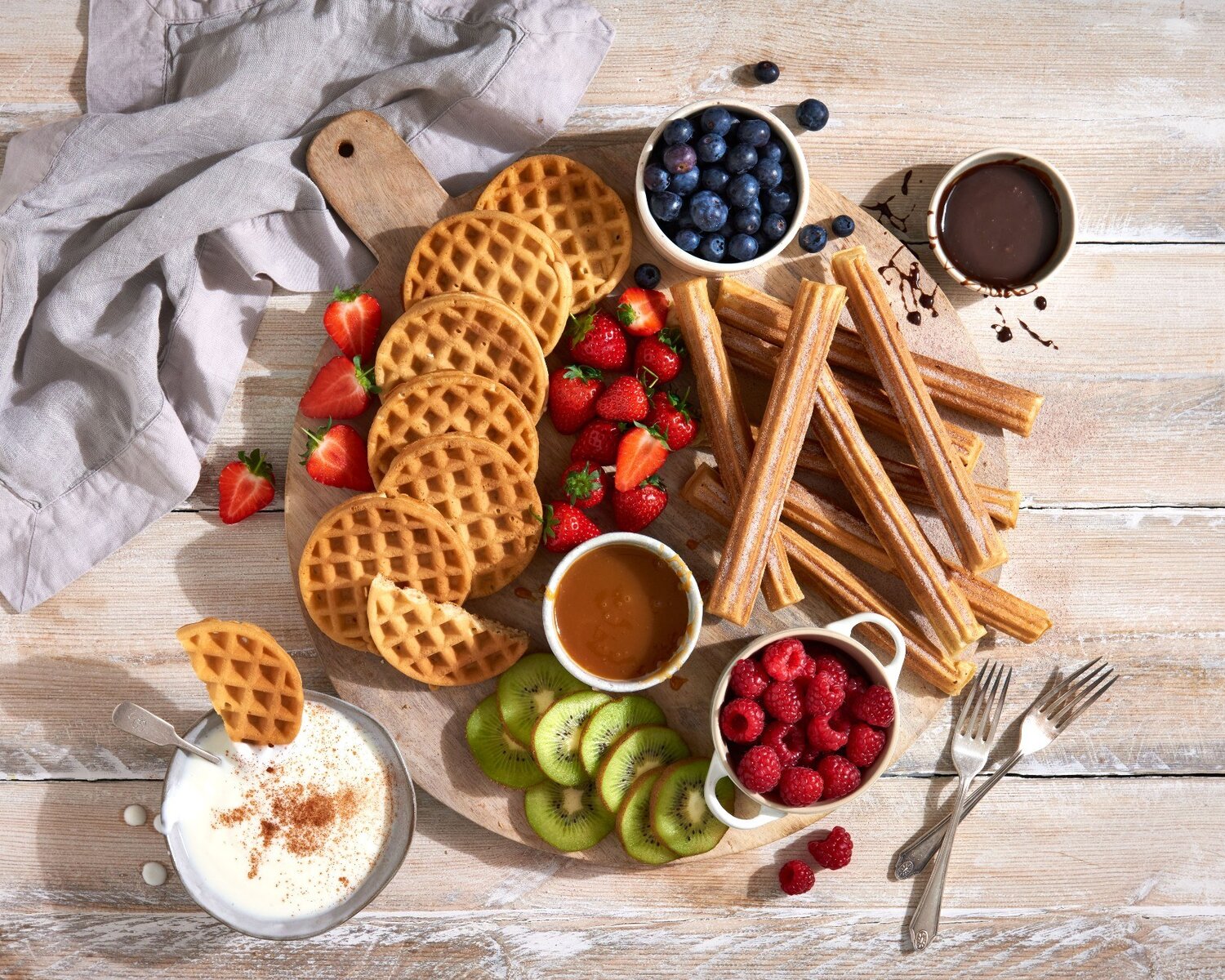 Waffles, Churros and Desserts
