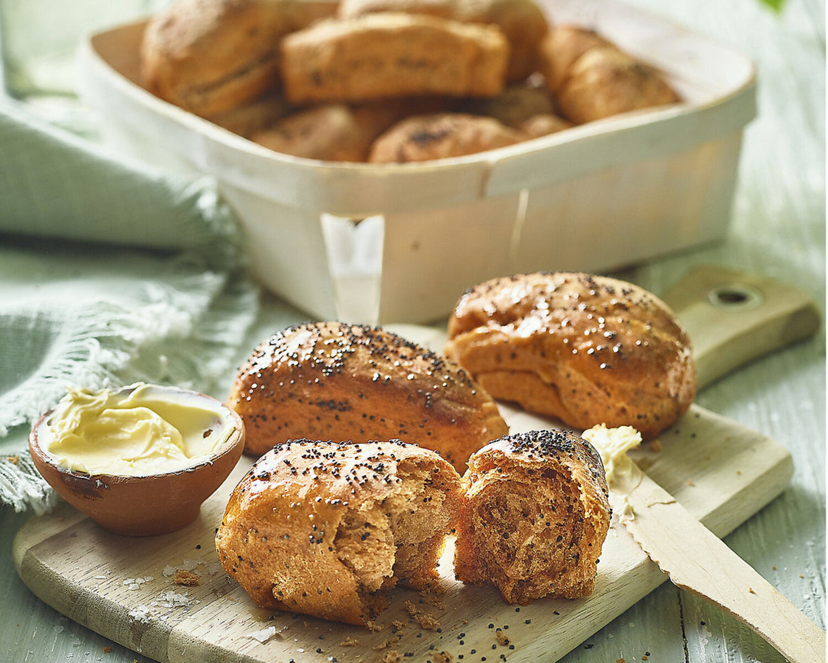 Tomato & Poppy Seed Mini Loaves
