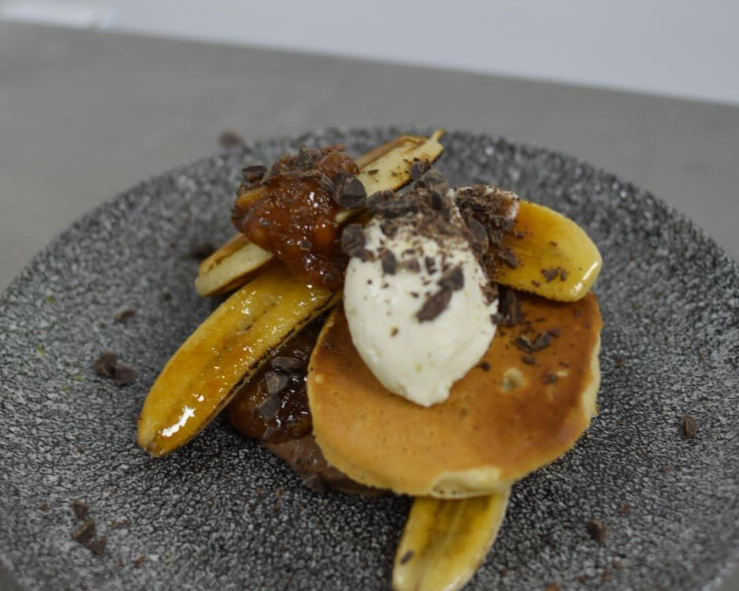 Vegan Caramelised Banana Pancakes