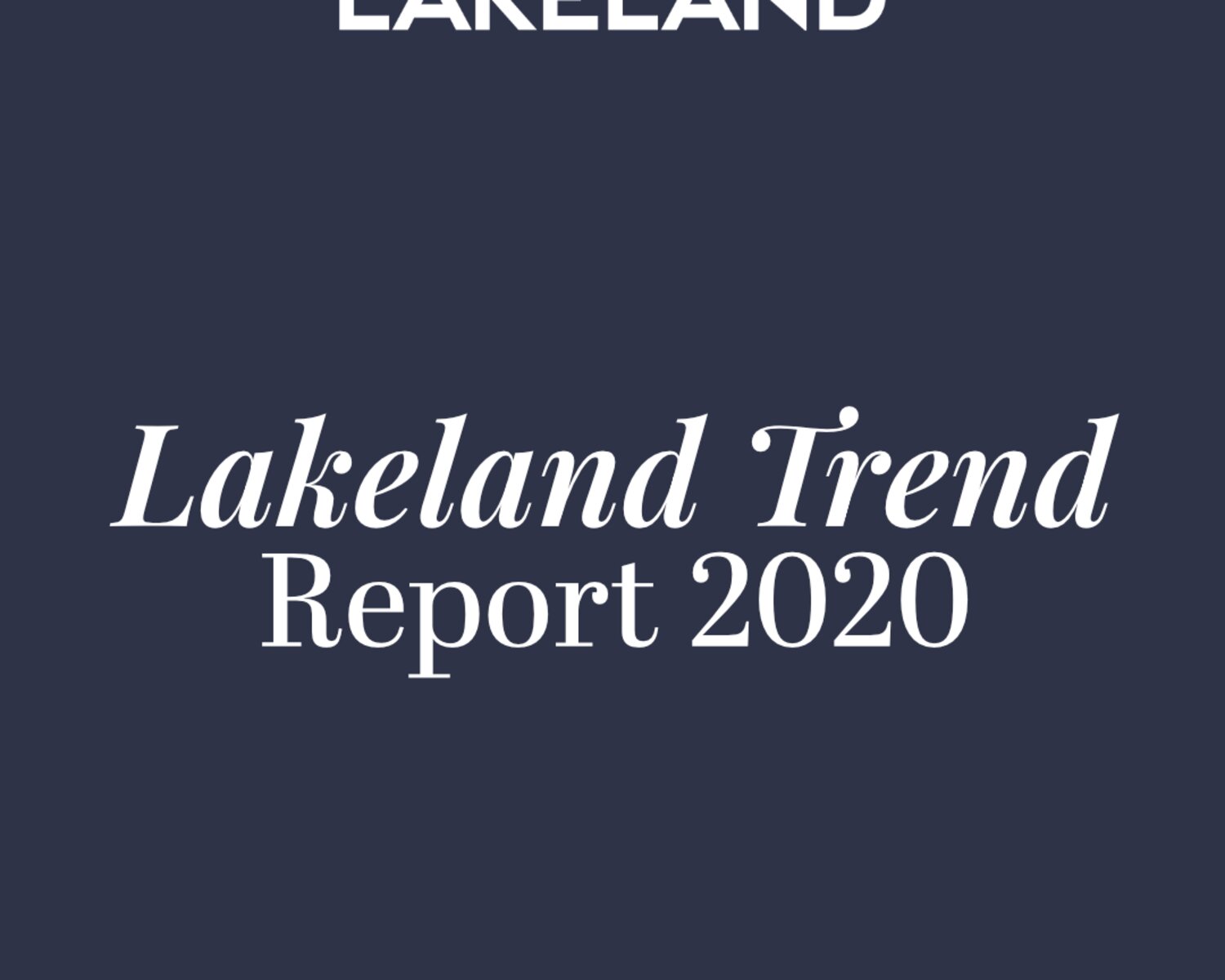 Welcome to our 2020 trends report