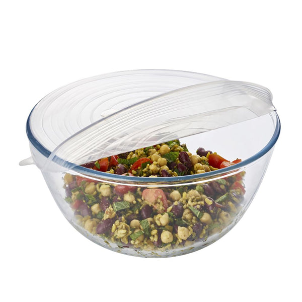 6 Lakeland Clear Reusable Silicone Stretch Lids