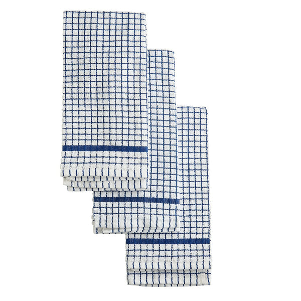 Lakeland 3 Pack Checked Tea Towels