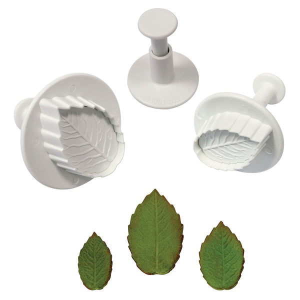 PME Foliage Leaf Plunger Cutters PK 3