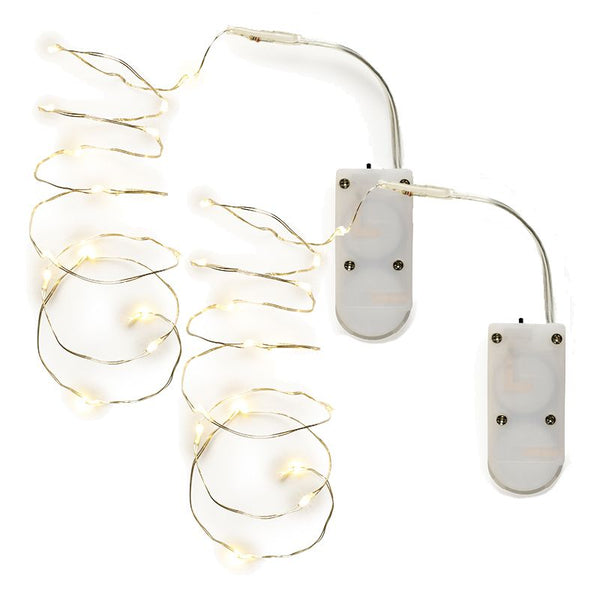 LED Hook & Loop Light String Set of 2