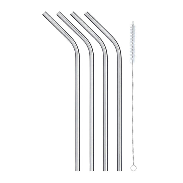 KC Set of 4 Stainless Steel Straws
