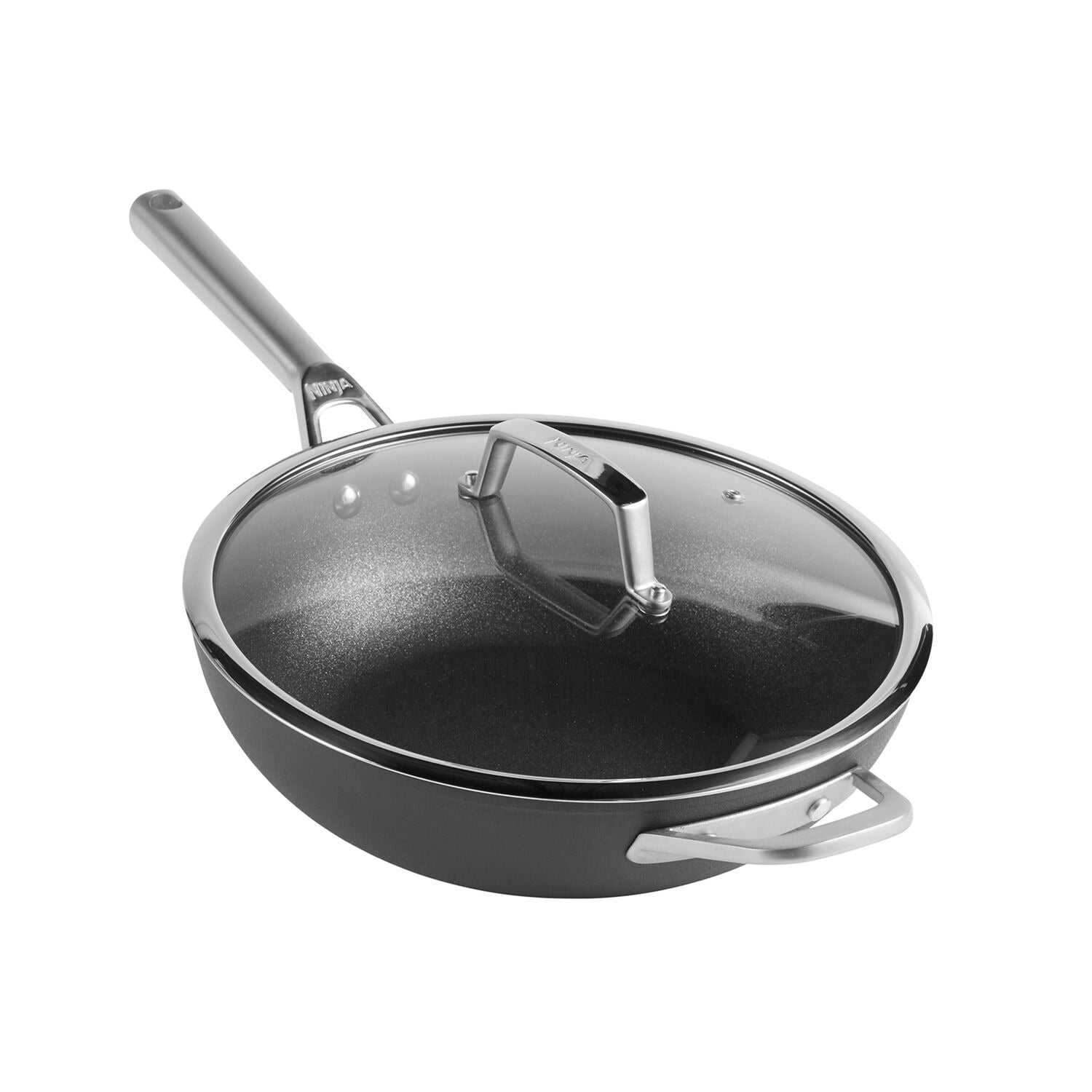 Ninja ZEROSTICK 28cm Flat-Bottomed Wok with Lid – Lakeland