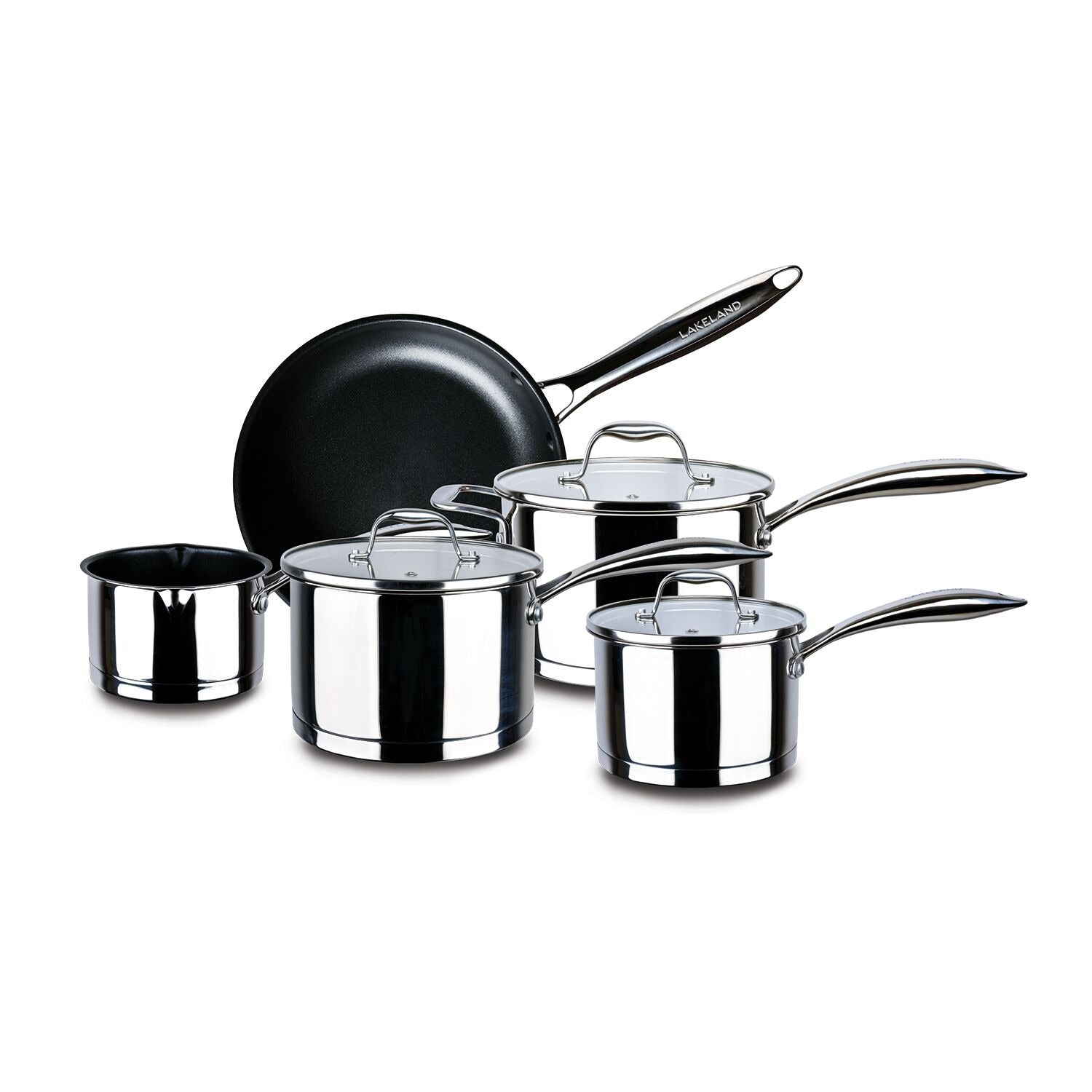 5 Piece Stainless Steel Pan Set