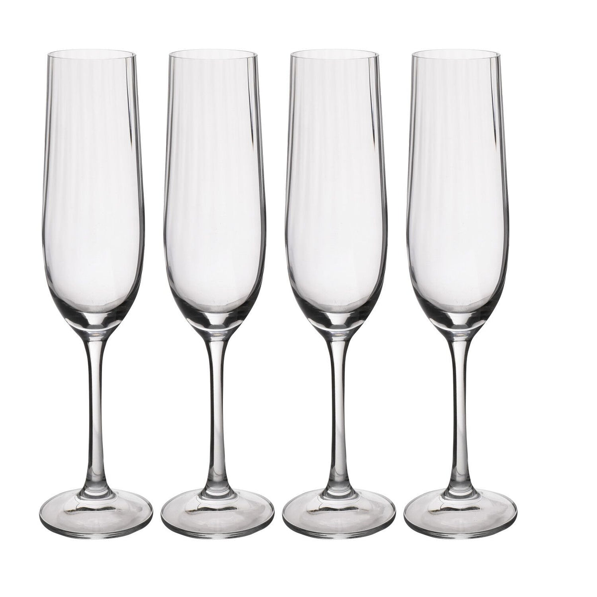 4 Treviso Champagne Flutes