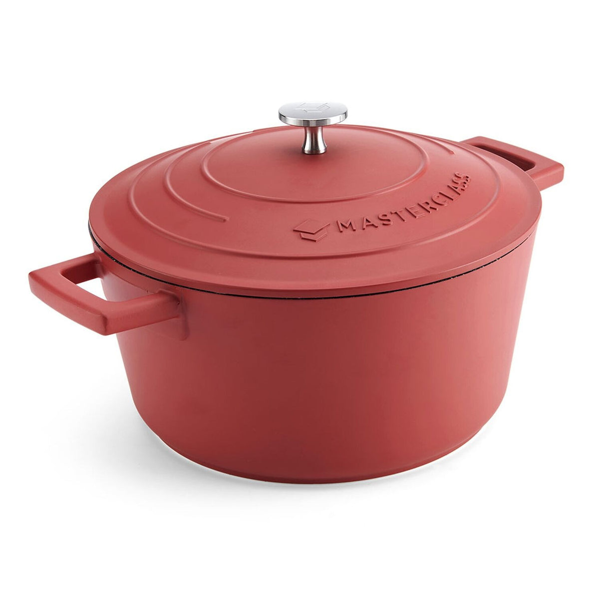 MasterClass 24cm Cast Aluminium Casserole Dish Red