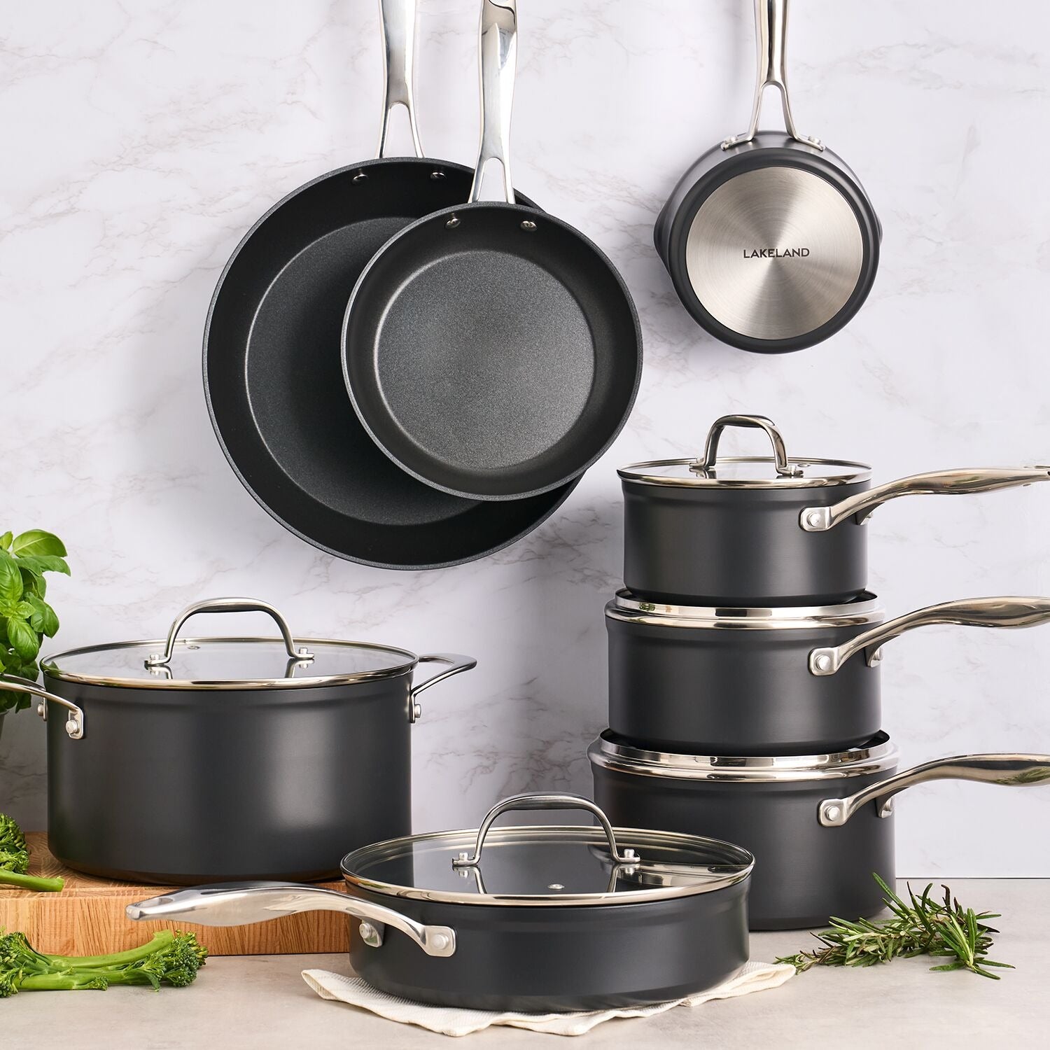 Lakeland Hard Anodised 14cm Milk Pan