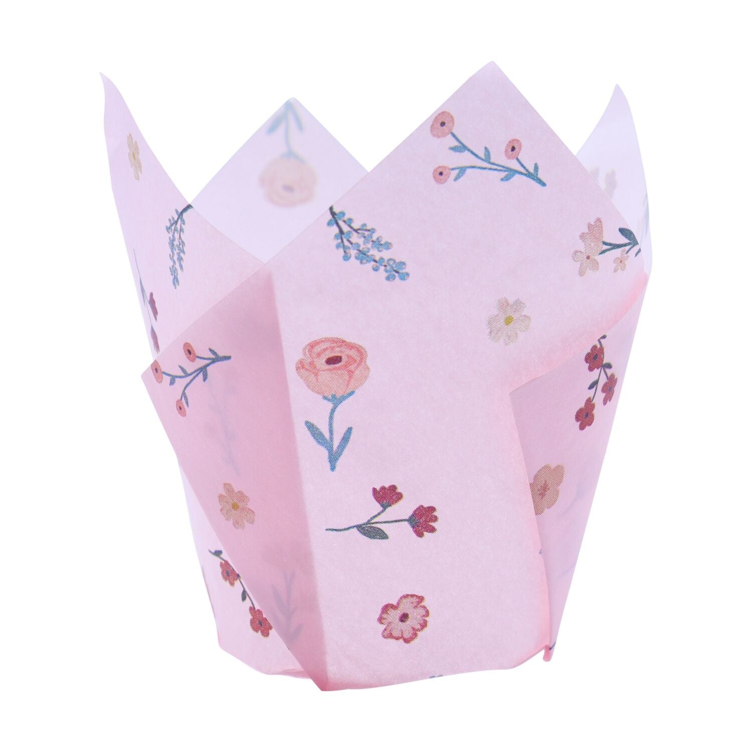Vintage Blossoms Tulip Muffin Cases – Pack 24