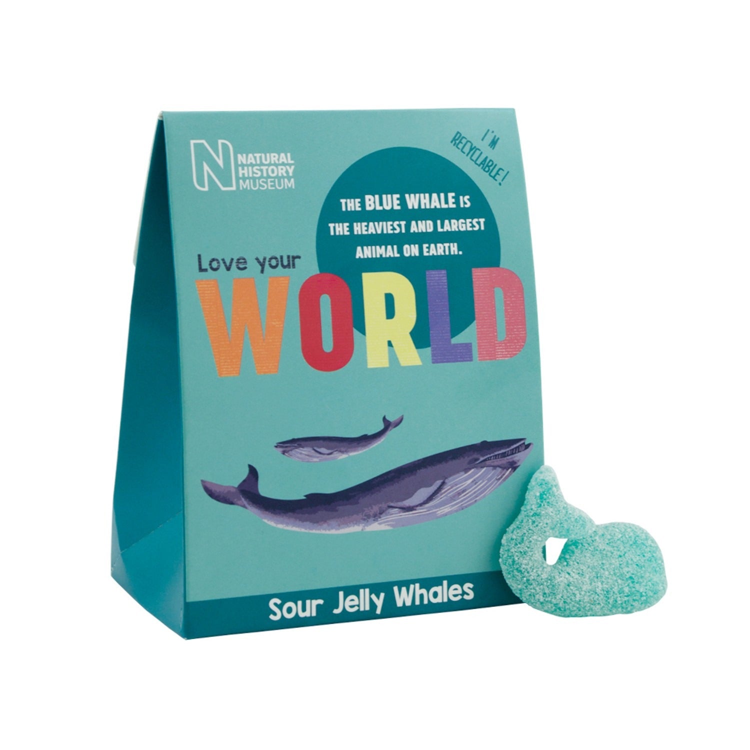 Natural History Museum Love Your World Sour Jelly Whales – 140g